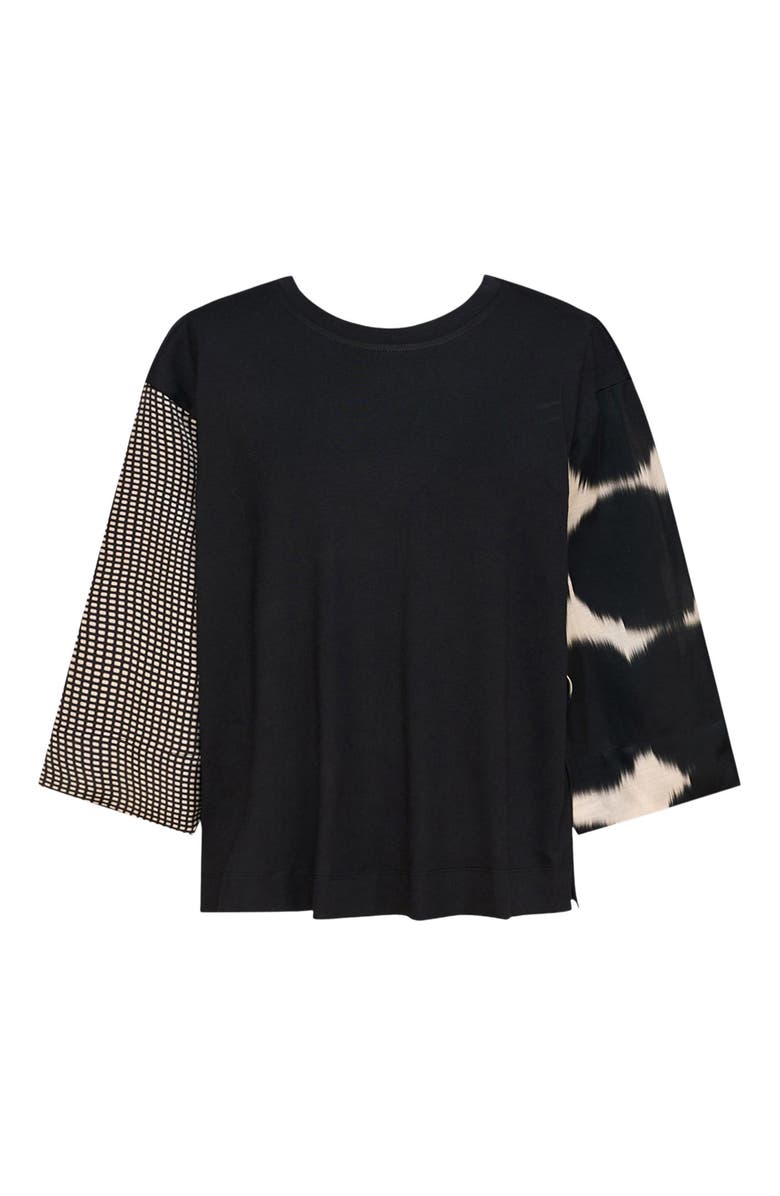 Alembika Serene print mixed media tee, Alternate, color,