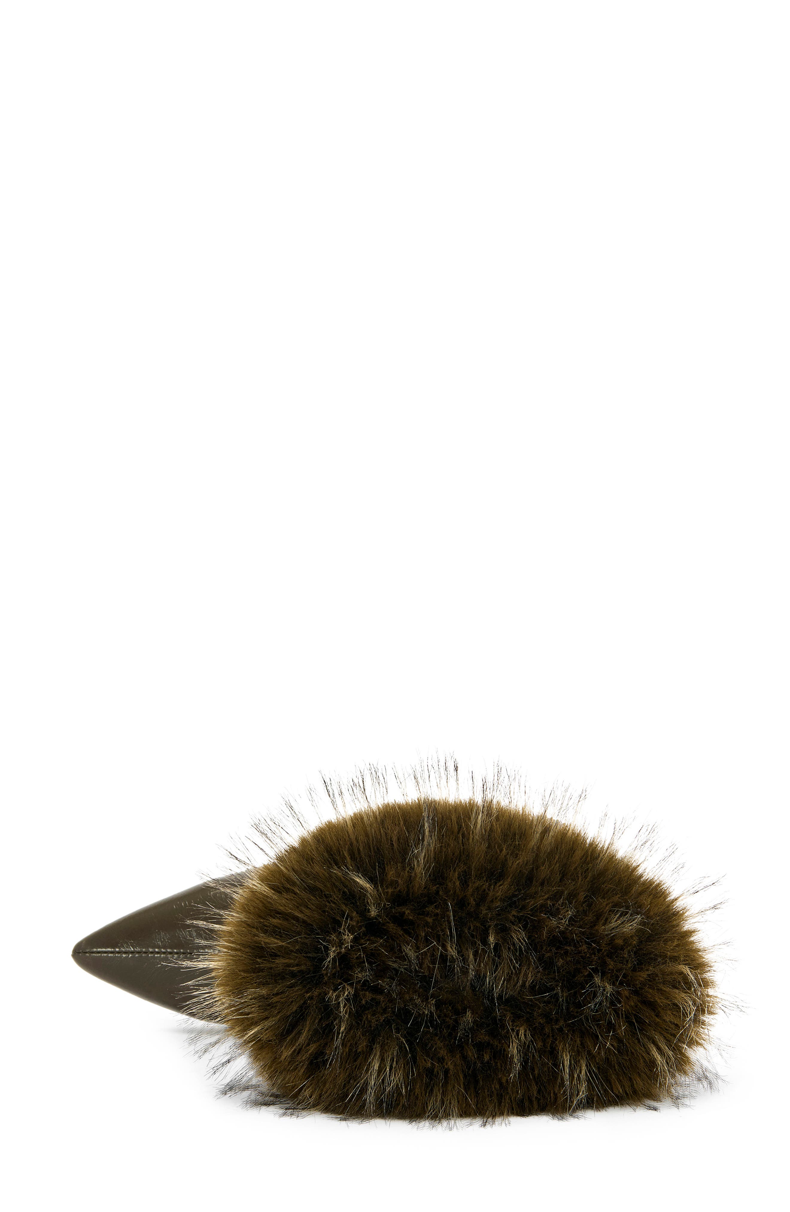 Borough Faux Fur Bootie, Alternate, color, CHOCOLATE