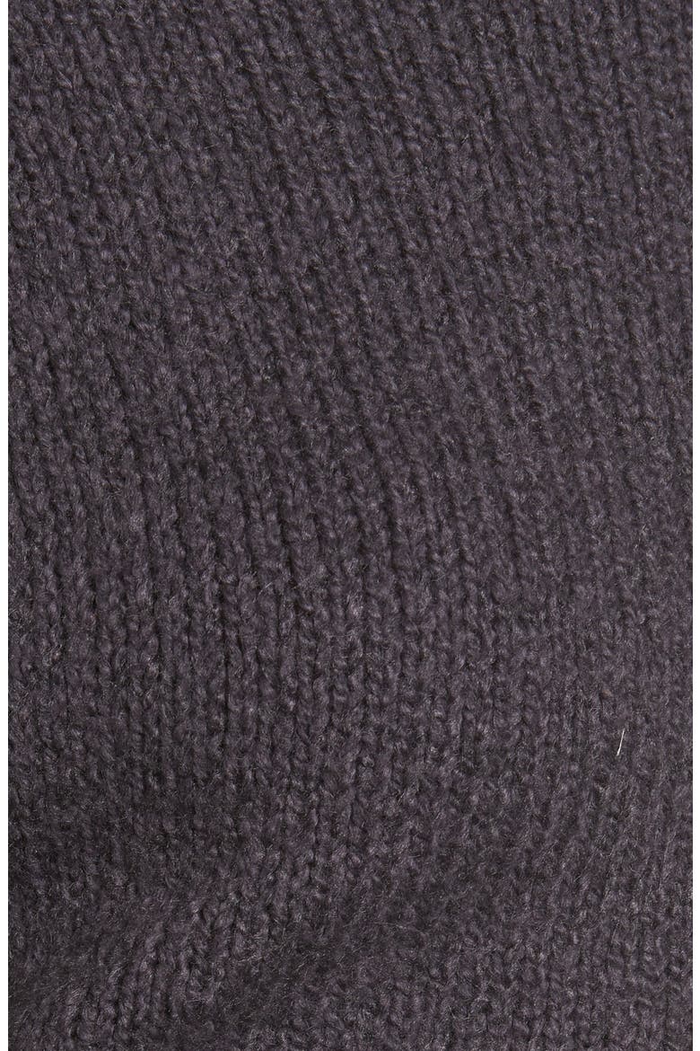 Fuzzy Side Slit Sweater, Alternate, color, GREY STONEHENGE
