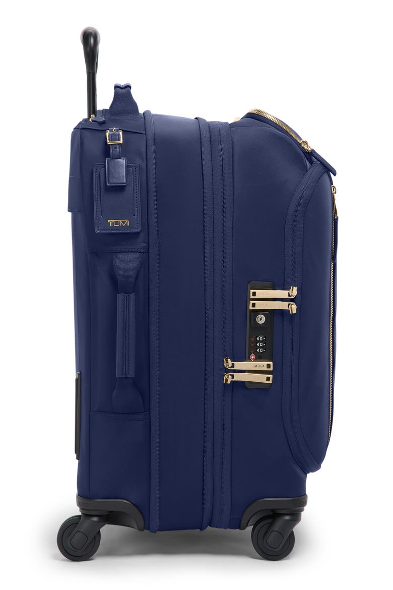 Léger Dual Access Expandable Carry-On, Alternate, color, INDIGO/ LIGHT GOLD