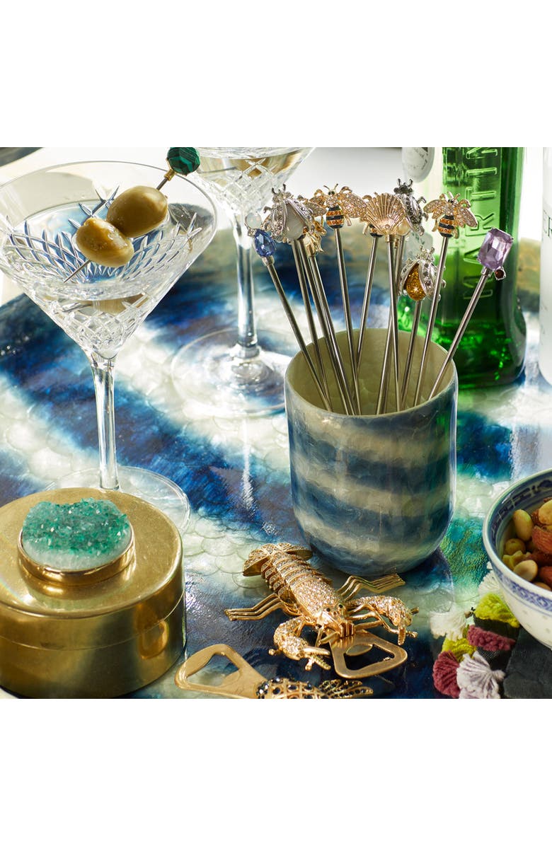 Joanna Buchanan Swizzle sticks, Alternate, color, Gold