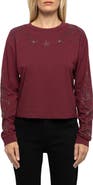 Zadig & Voltaire Iona Strass Rhinestone Crop Cotton T-Shirt