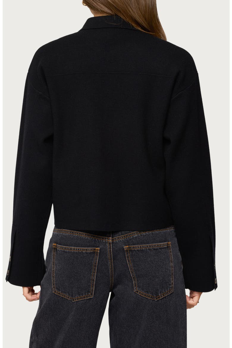 Lorne Compact Knit Jacket, Alternate, color, BLACK
