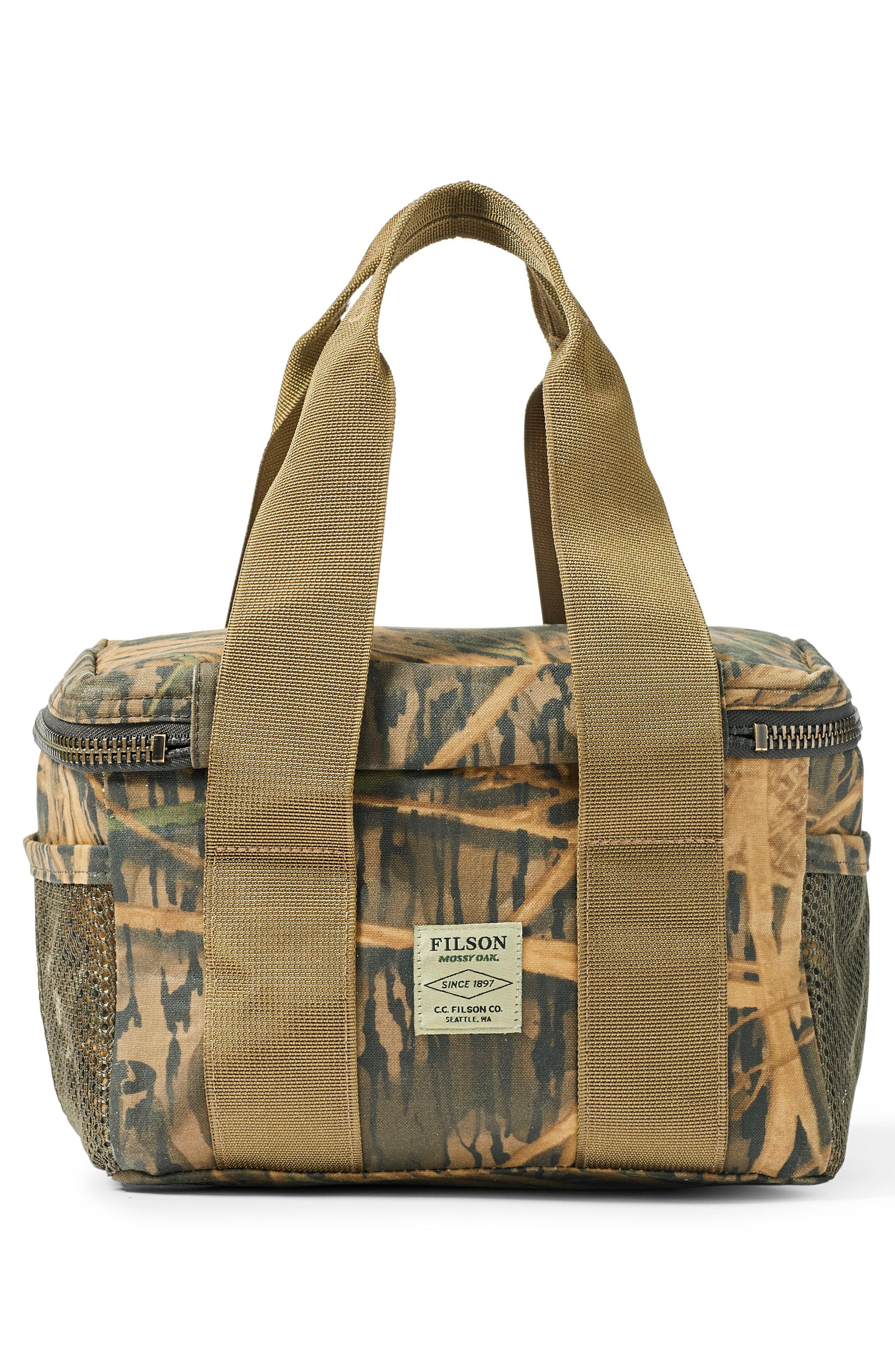 Filson Camo Canvas Lunch Cooler, Alternate, color, 