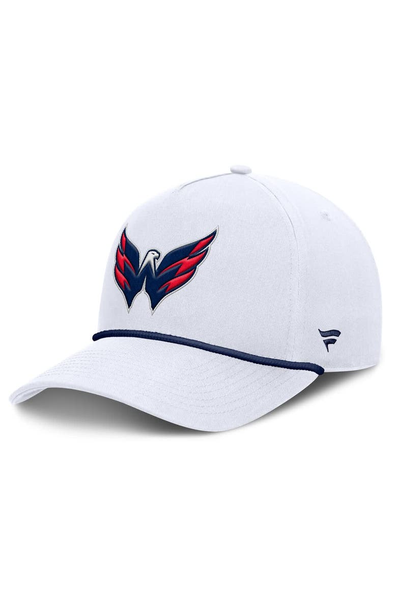 FANATICS Men's Fanatics White Washington Capitals Rope A-Frame Adjustable Hat, Main, color, 