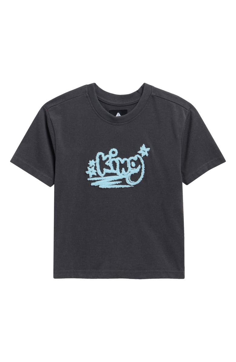 Fly By Night Kids' Fierro Graphic T-Shirt, Main, color, Black Oyster/ King