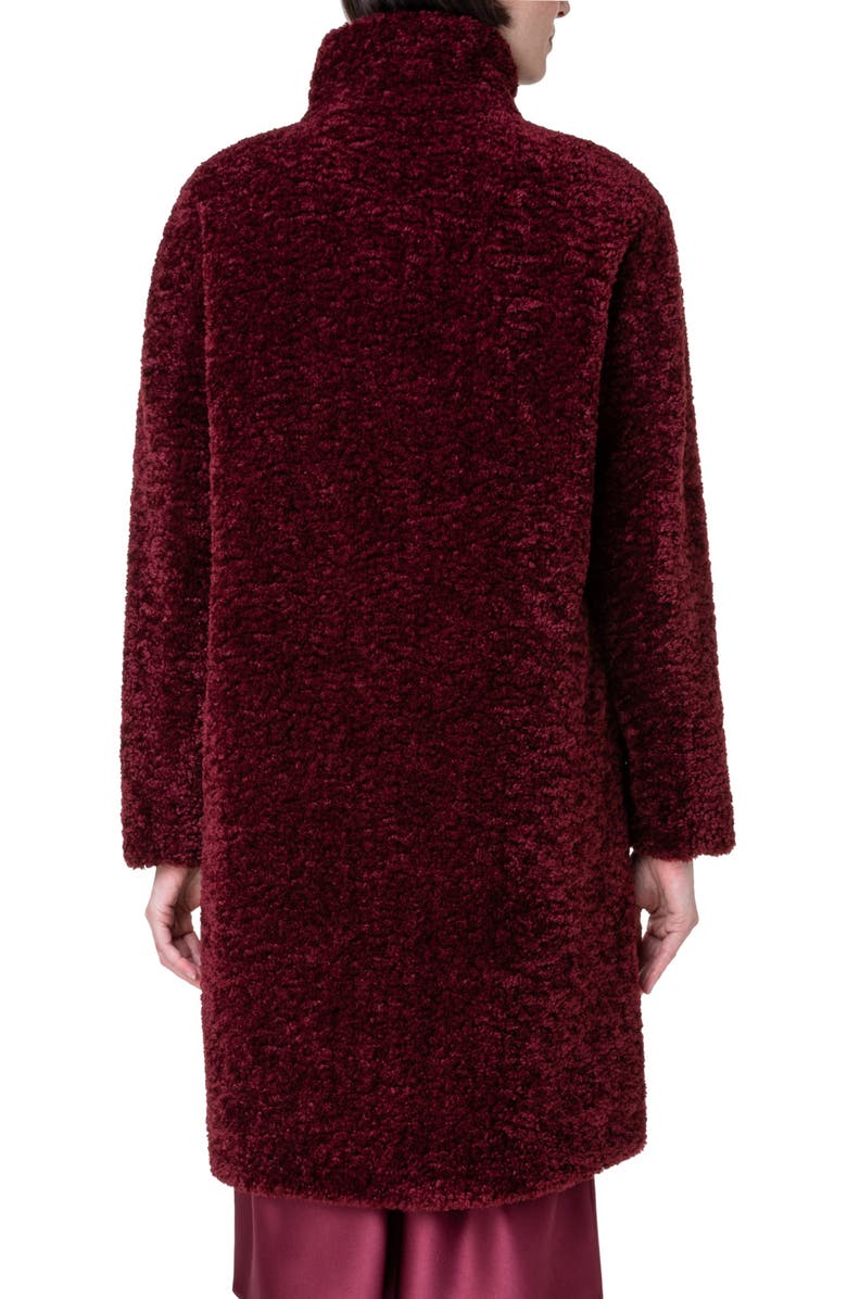 Akris punto Faux Shearling Coat, Alternate, color, 
