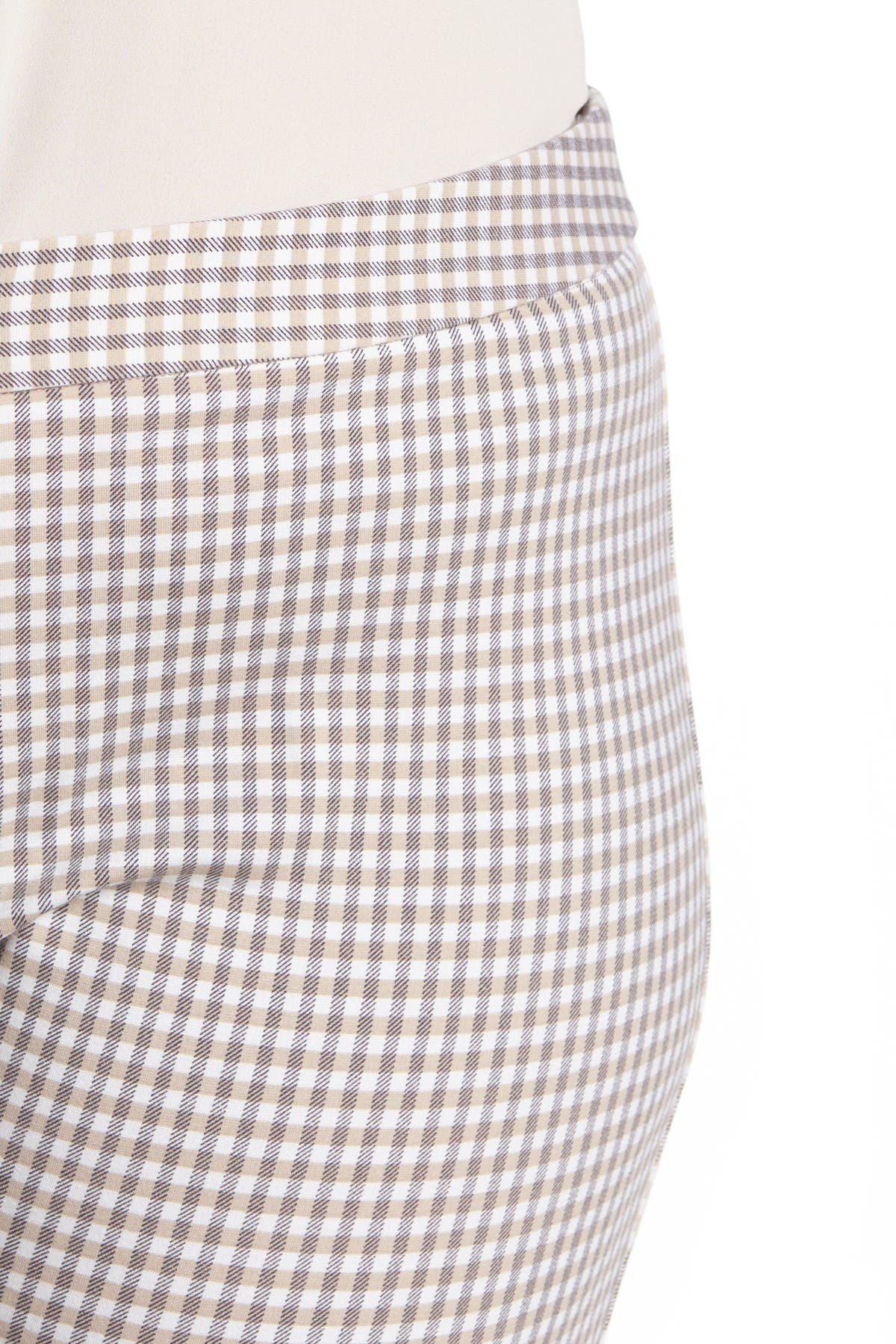 Amanda & Chelsea Micro Check Ponte Knit Pants (Women) | Nordstromrack