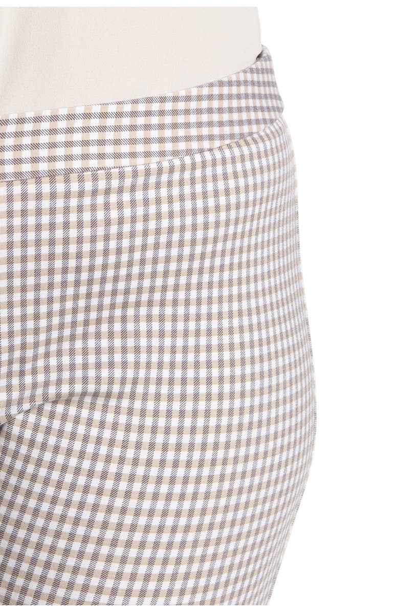 Amanda & Chelsea Micro Check Ponte Knit Pants, Alternate, color, Khawhtgy