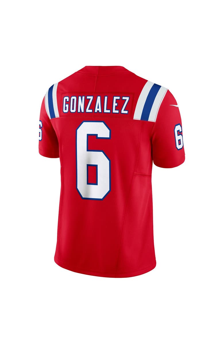 Nike Men's Nike Christian Gonzalez Red New England Patriots  Vapor F.U.S.E. Limited Jersey, Alternate, color, 