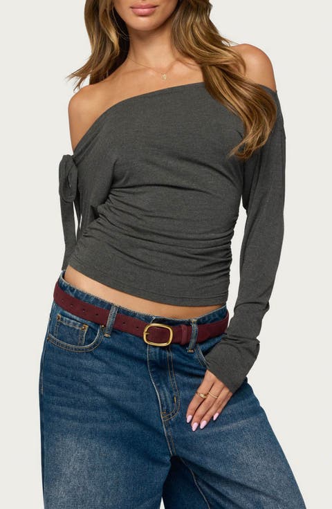 Celie Off Shoulder Tie Top