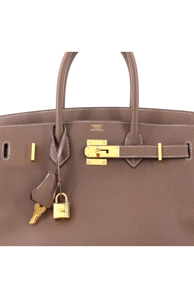 Pre-Owned Hermes Birkin Handbag Grey Epsom with Gold Hardware 30, Alternate, color, Etoupe