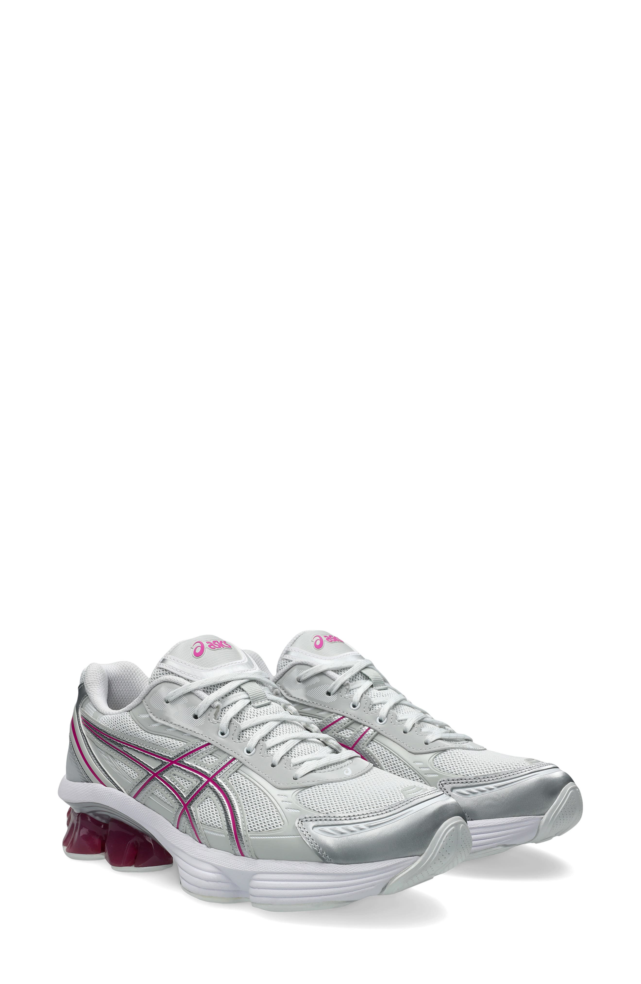 ASICS<sup>®</sup> Gender Inclusive GEL-KINETIC FLUENT<sup>™</sup> Sneaker, Main, color, White/ Pure Silver