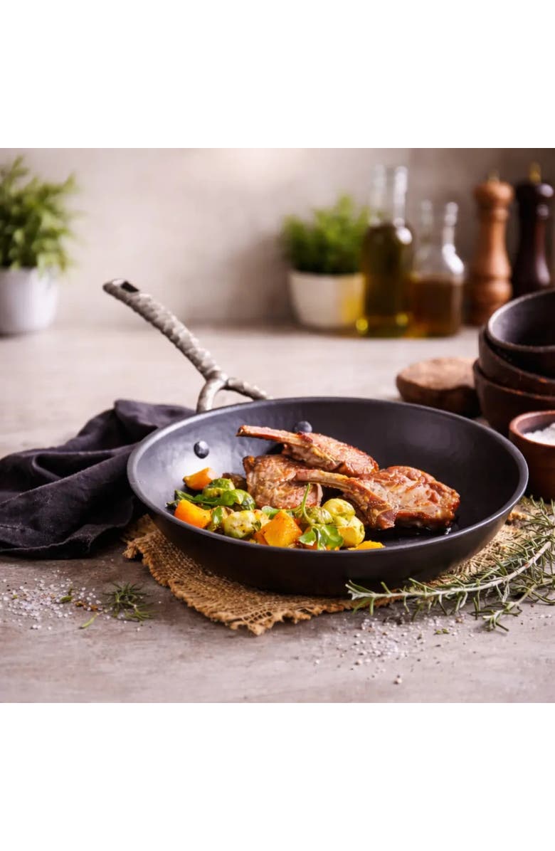 Alva Artist Carbon Steel Frying Pan Set, Alternate, color, Black