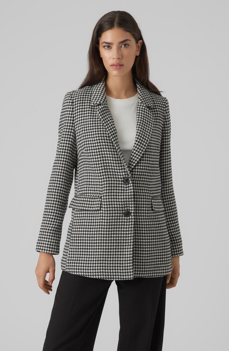 VERO MODA Harper Houndstooth Blazer, Alternate, color,