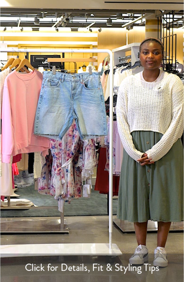 Harden High Waist Denim Shorts, sales video thumbnail