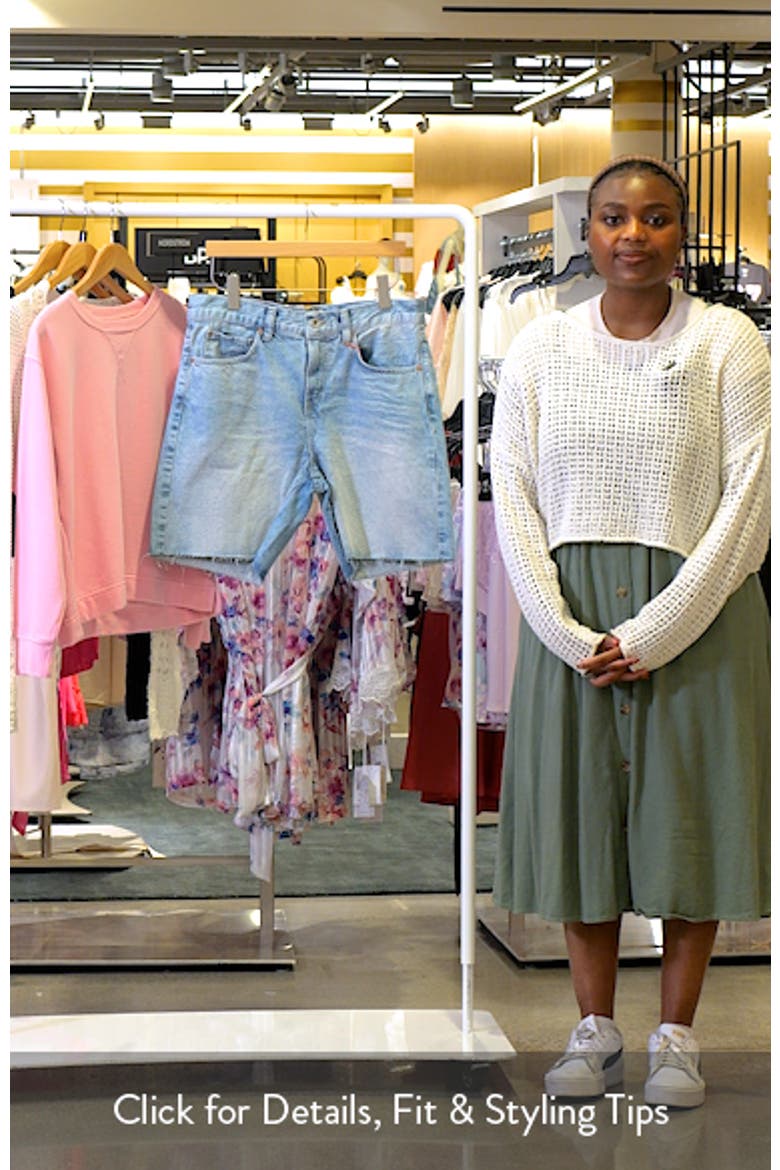 Harden High Waist Denim Shorts video