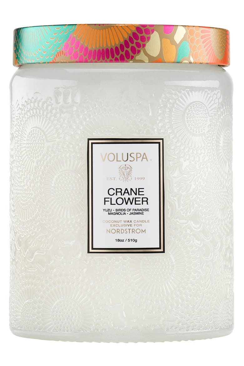 Crane Flower Scented Candle, Main, color, CRANE FLOWER
