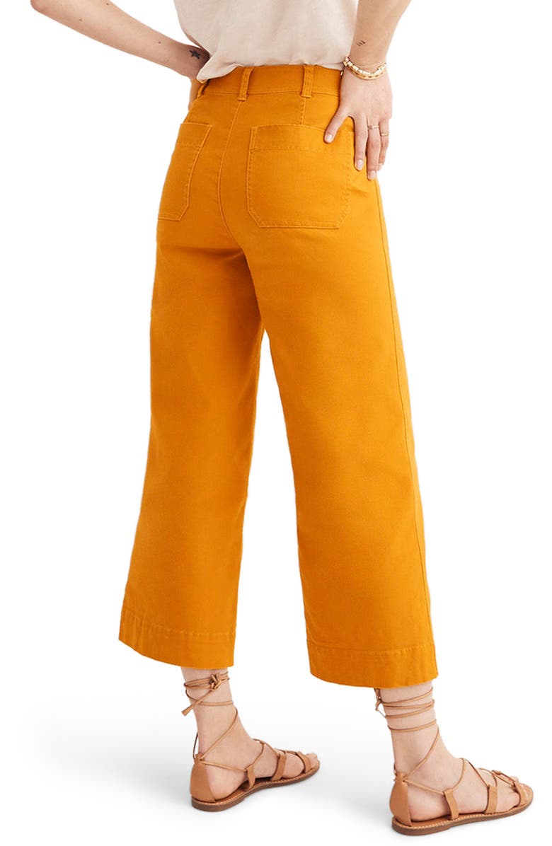 Madewell Emmett Wide Leg Crop Pants, Alternate, color, 