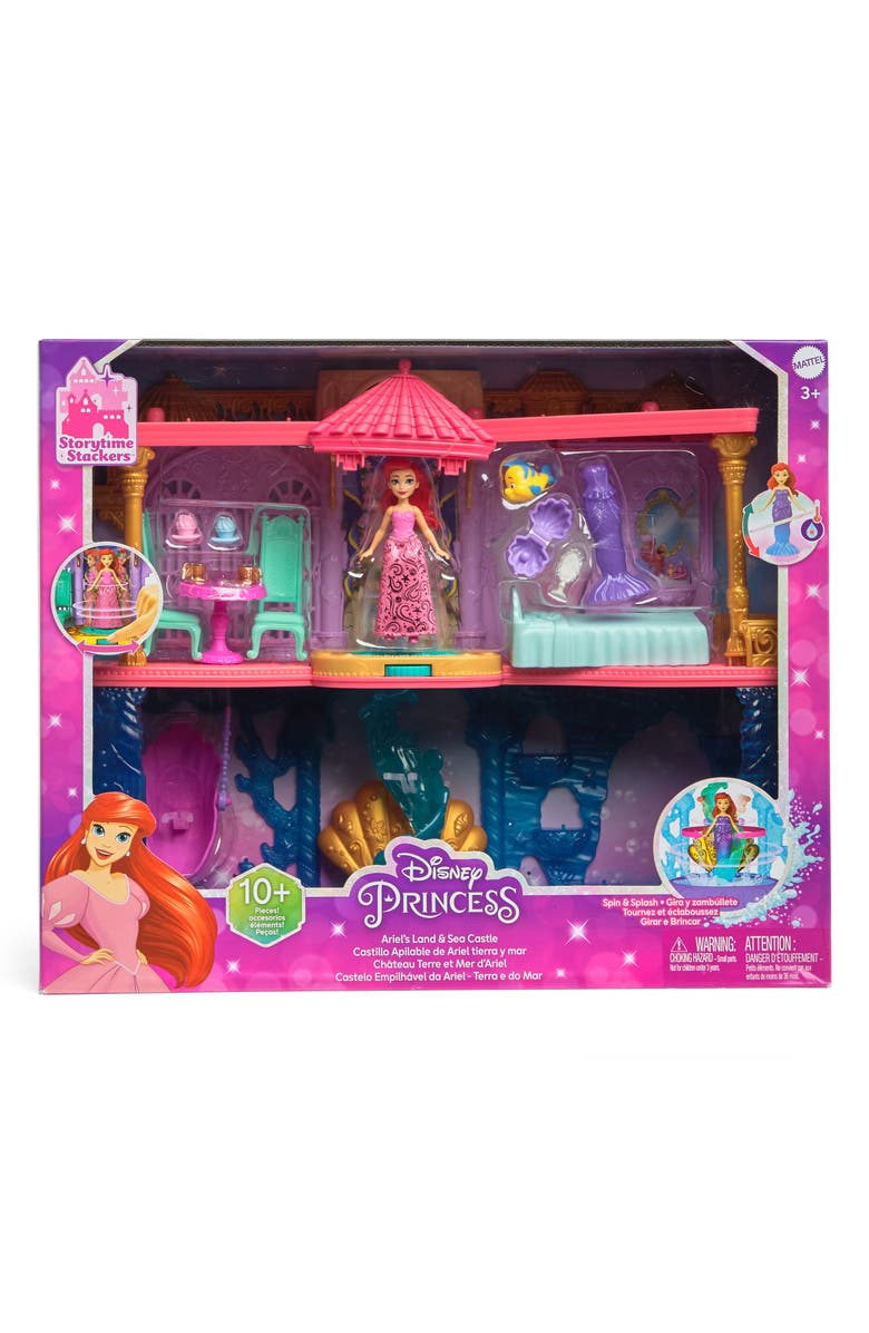 Mattel X Disney Princess Ariel's Land & Sea Castle Playset, Main, color, 