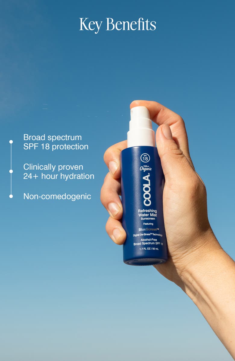 COOLA<sup>®</sup> Suncare Refreshing Water Mist SPF 18 Sunscreen, Alternate, color, 