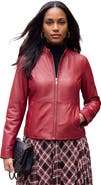 Jessica London Zip Front Leather Jacket