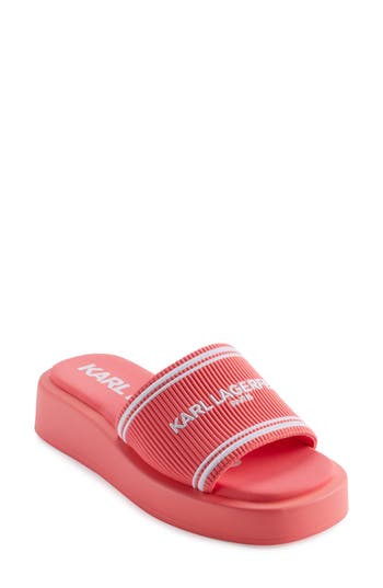 Karl Lagerfeld Ohare Platform Slide Sandal
