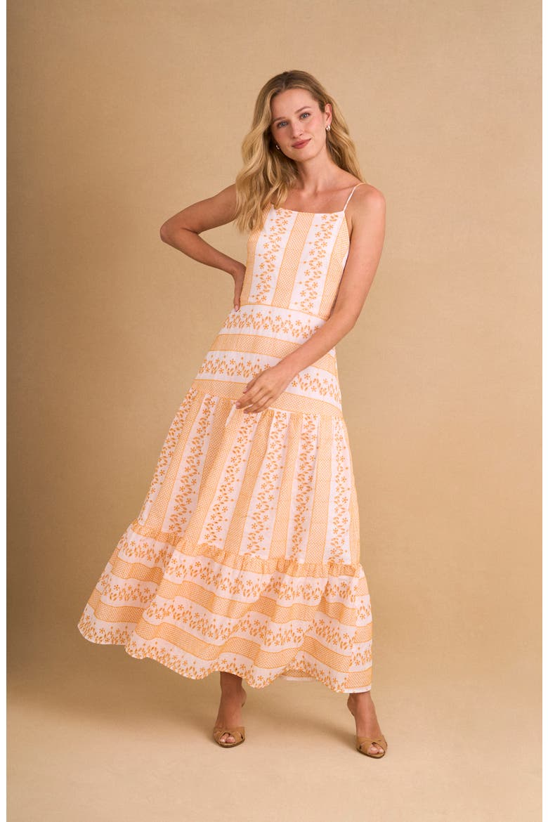 Eyelet & Embroidery Maxi Dress, Alternate, color, ULTRA WHITE