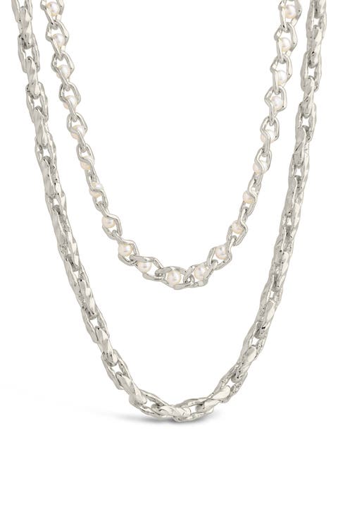 Amadea Imitation Pearl Multistrand Necklace