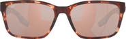Costa Del Mar Palmas 57mm Polarized Rectangular Sunglasses