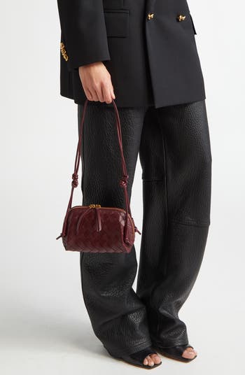 Mini Concert Intrecciato Leather Crossbody Bag