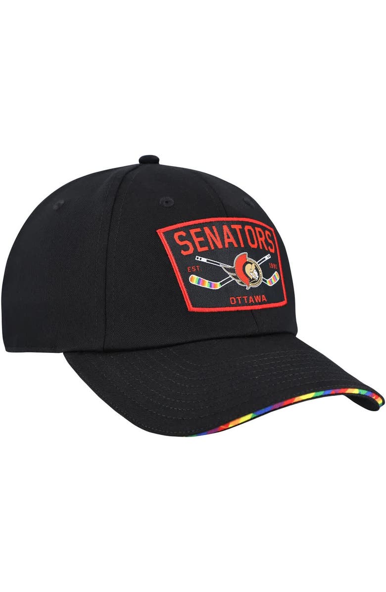 FANATICS Men's Fanatics  Black Ottawa Senators HIFE Adjustable Hat, Alternate, color, Black