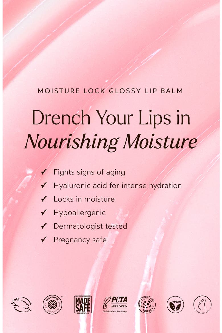Moisture Lock Glossy Balm, Alternate, color, NO COLOR