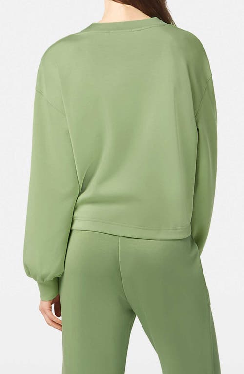 Scotch & Soda V-neck Modal Sweatshirt In Pistachio