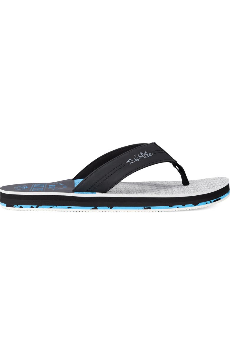 Salt Life The Harbor Flip Flop, Alternate, color, Black Black