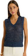 The Noli Shop Addison Sequin Crochet Top