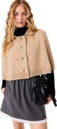 maje Wool blend mini cape