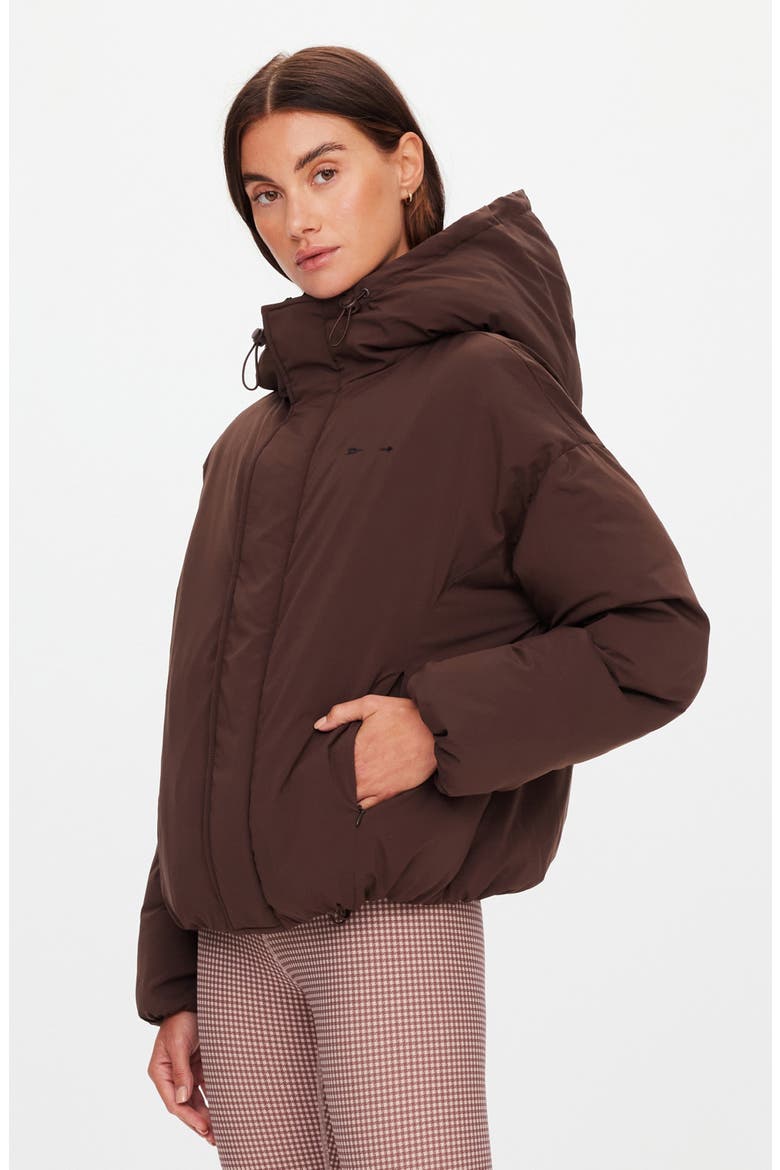 Mercer Hooded Puffer Jacket, Alternate, color, BROWN