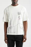 Wax London Milton London Life Scribble Graphic T-Shirt