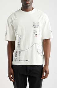 Wax London Milton London Life Scribble Graphic T-Shirt