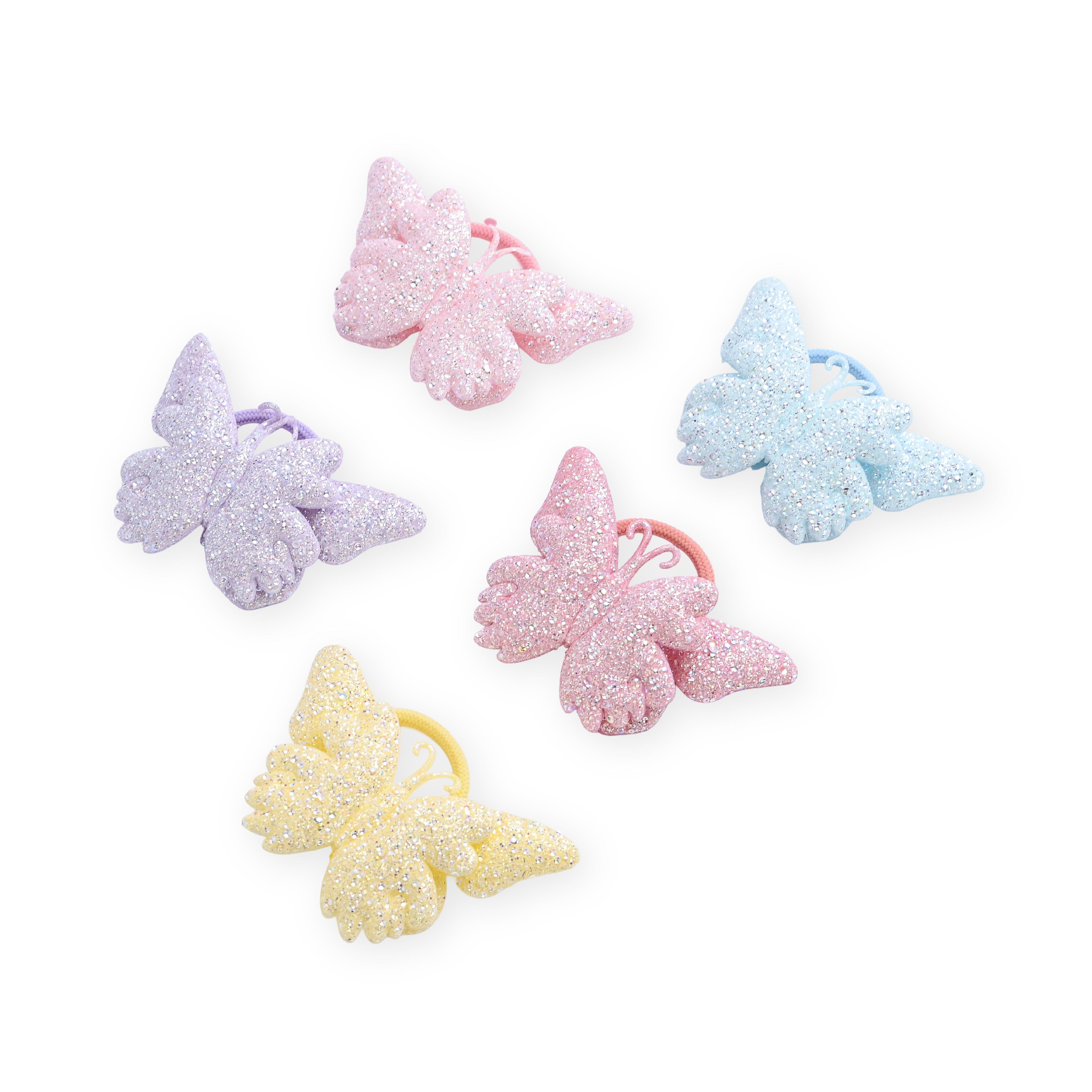 Mimi Tutu Glitter Butterfly Hair Tie Set | Nordstrom