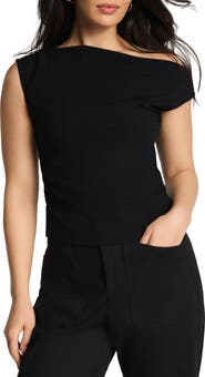 SPANX® Shirred One-Shoulder Top