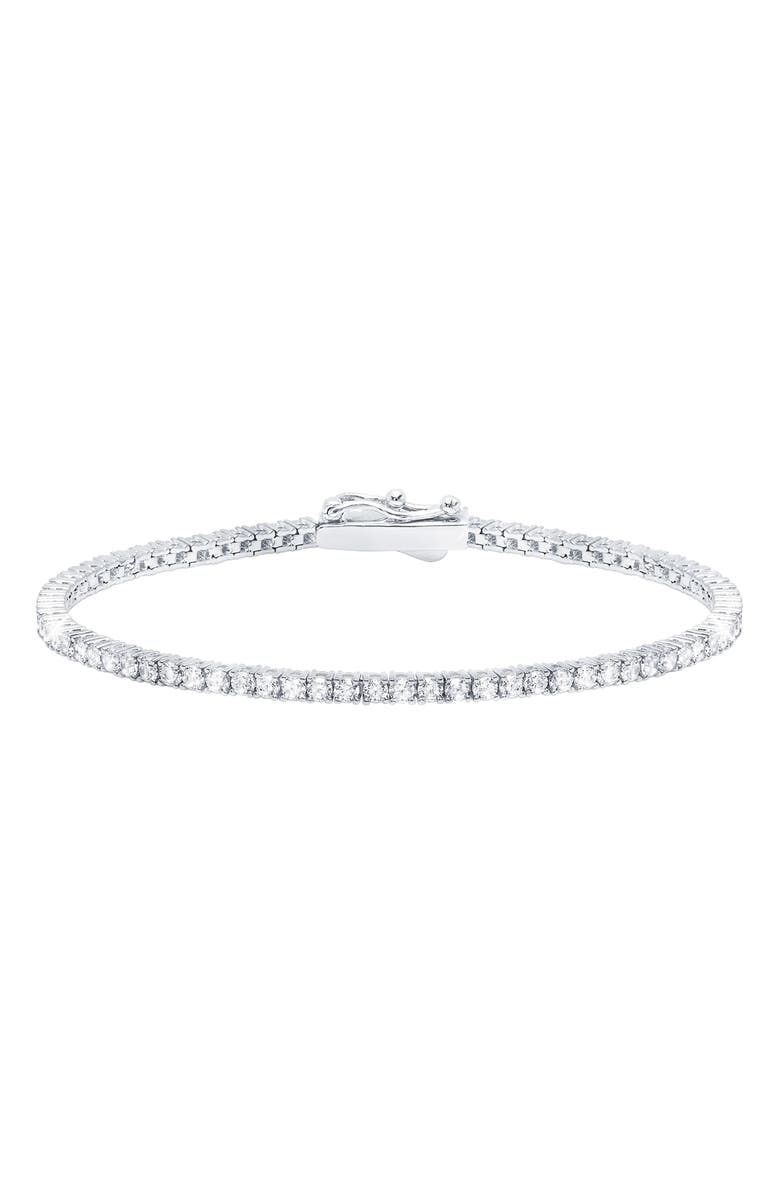 Crislu Classic Cubic Zirconia Tennis Bracelet, Main, color, 
