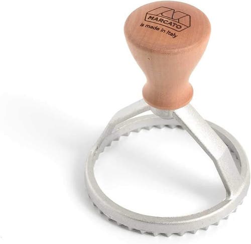 Marcato Classic Ravioli Maker Stamp, Round, 3-inch