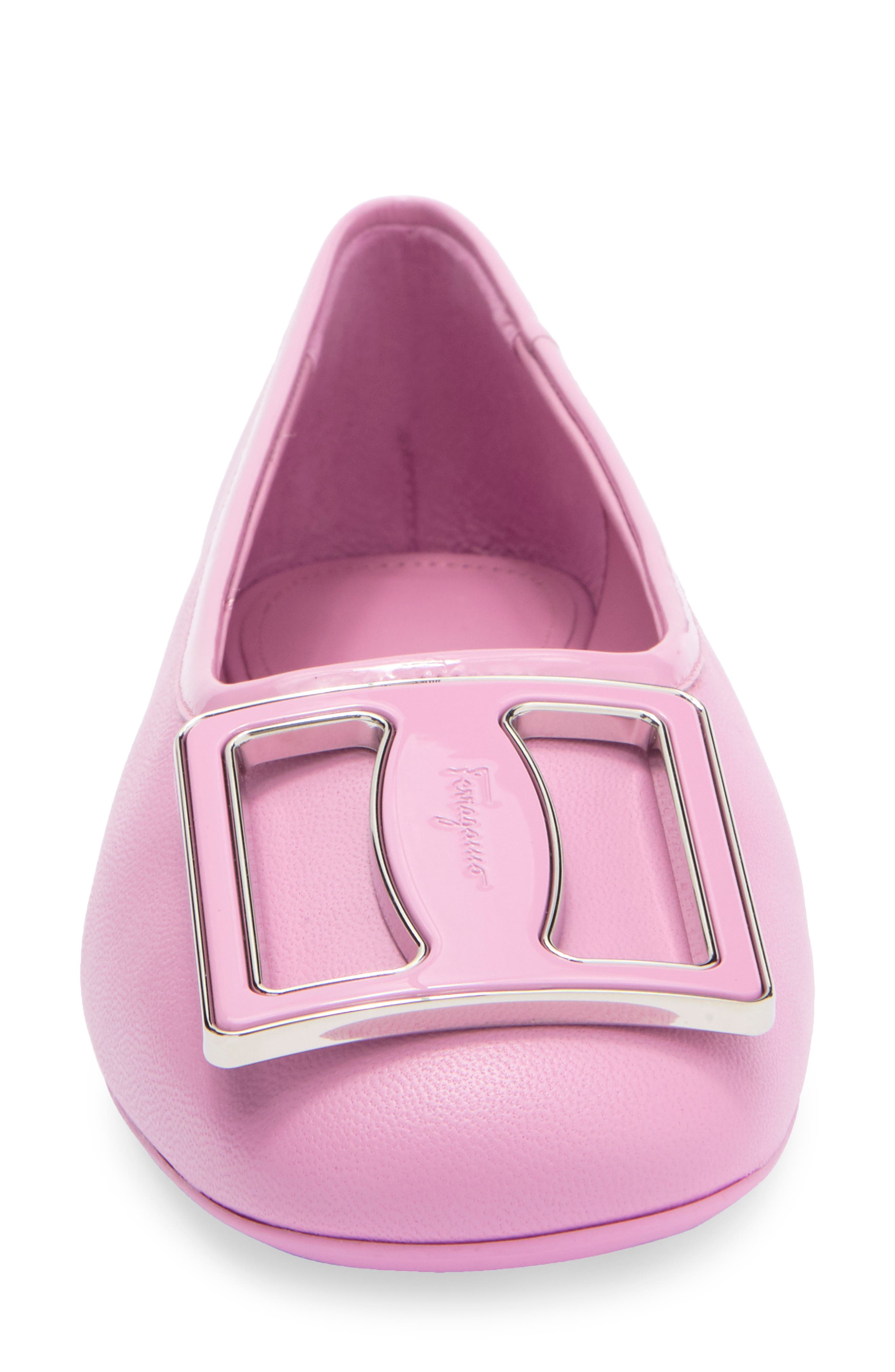 FERRAGAMO Myrna Leather Ballet Flat, Alternate, color, 