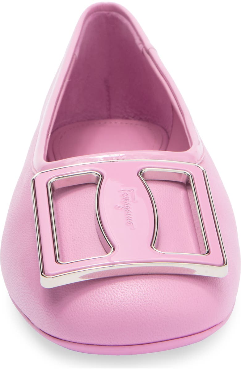 FERRAGAMO Myrna Leather Ballet Flat, Alternate, color,