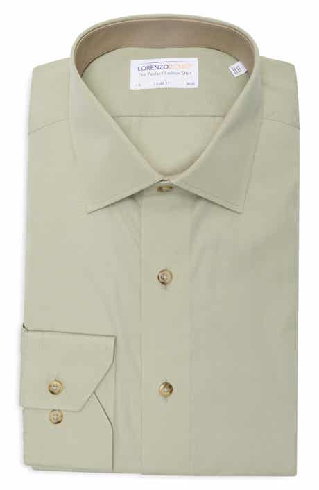 Lorenzo Uomo Trim Fit Cotton Dress Shirt