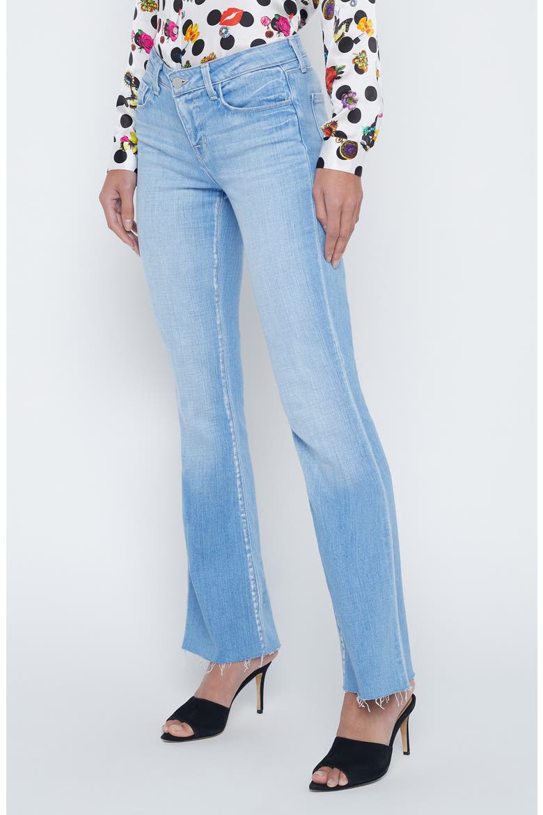 Sneeki Raw Hem Straight Leg Jeans, Alternate, color, BAYVIEW
