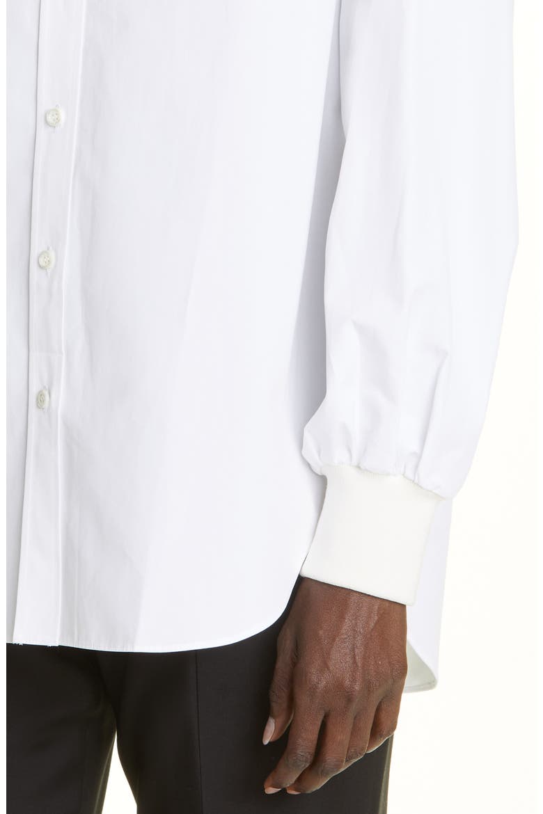Alexander McQueen Cocoon Cotton Blouse, Alternate, color, OPTICAL WHITE