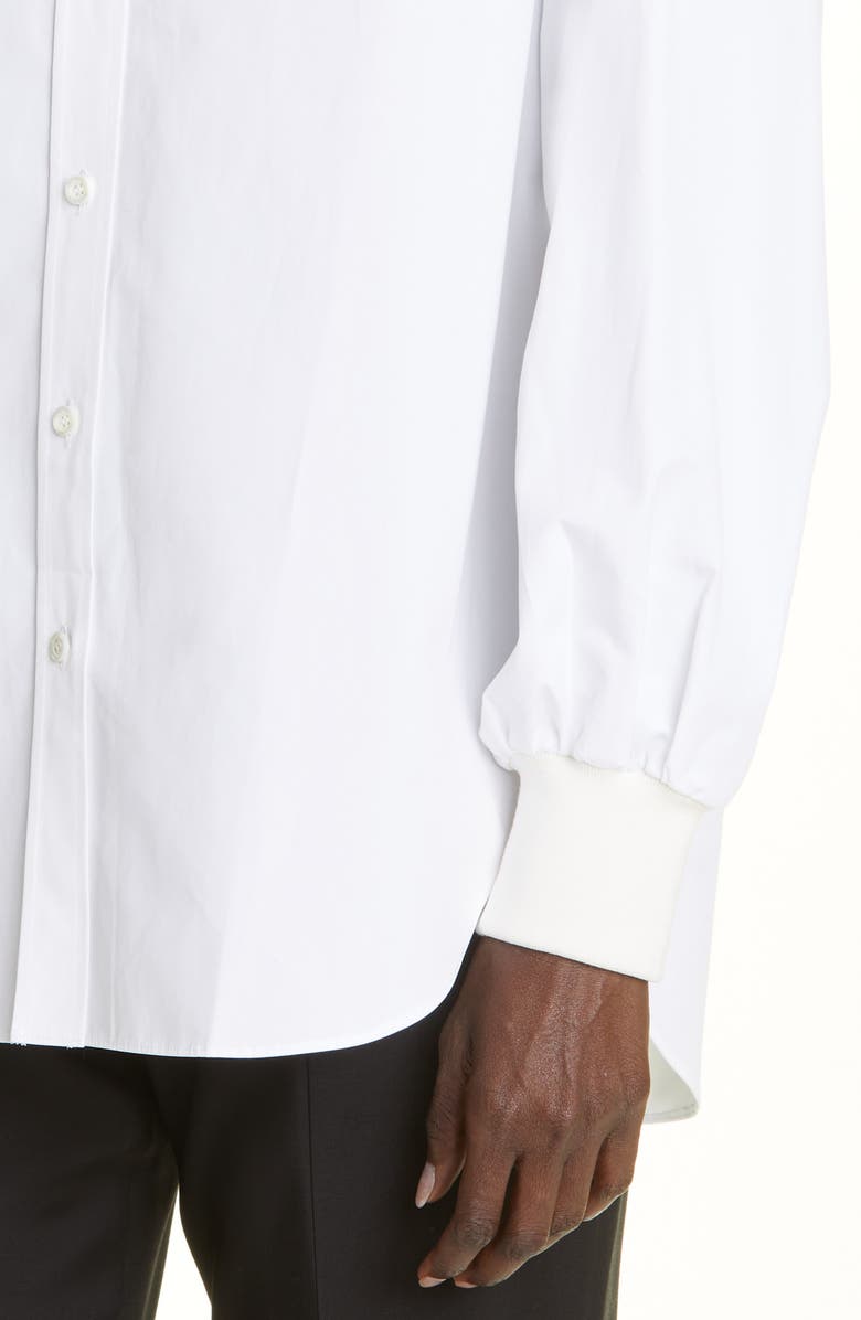 McQueen Alexander McQueen Cocoon Cotton Blouse, Alternate, color, 